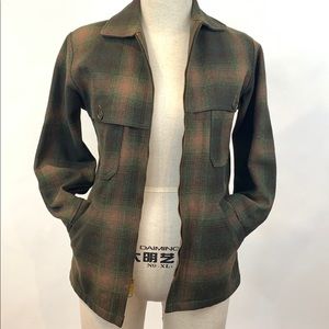 Vintage Woolrich Wool Zipper Buffalo Jacket